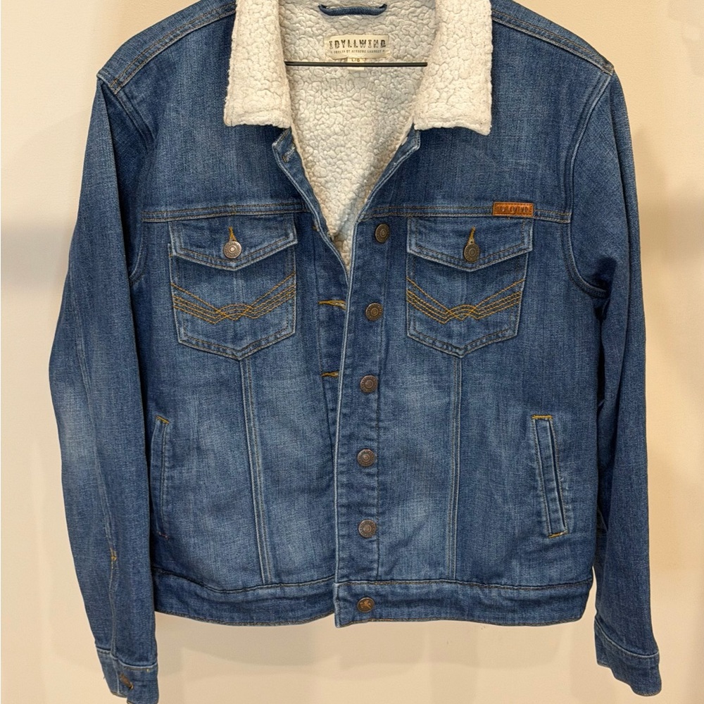 Idyllwind by Miranda Lambert Blue Denim Jacket with Sherpa Lining